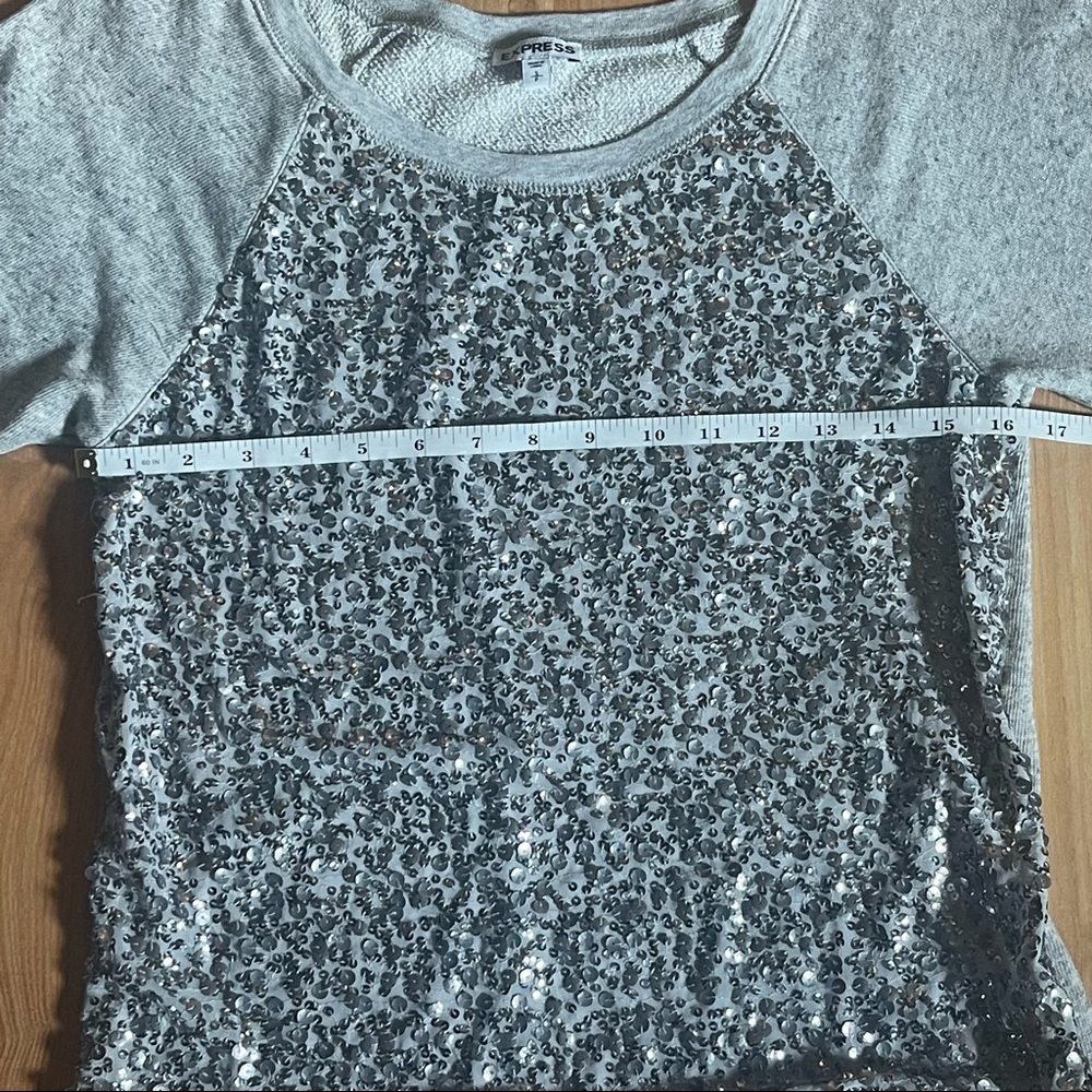 Express Sequence Front Pullover Sweater - image 4